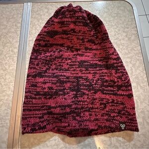 TNA pink heathered kit beanie